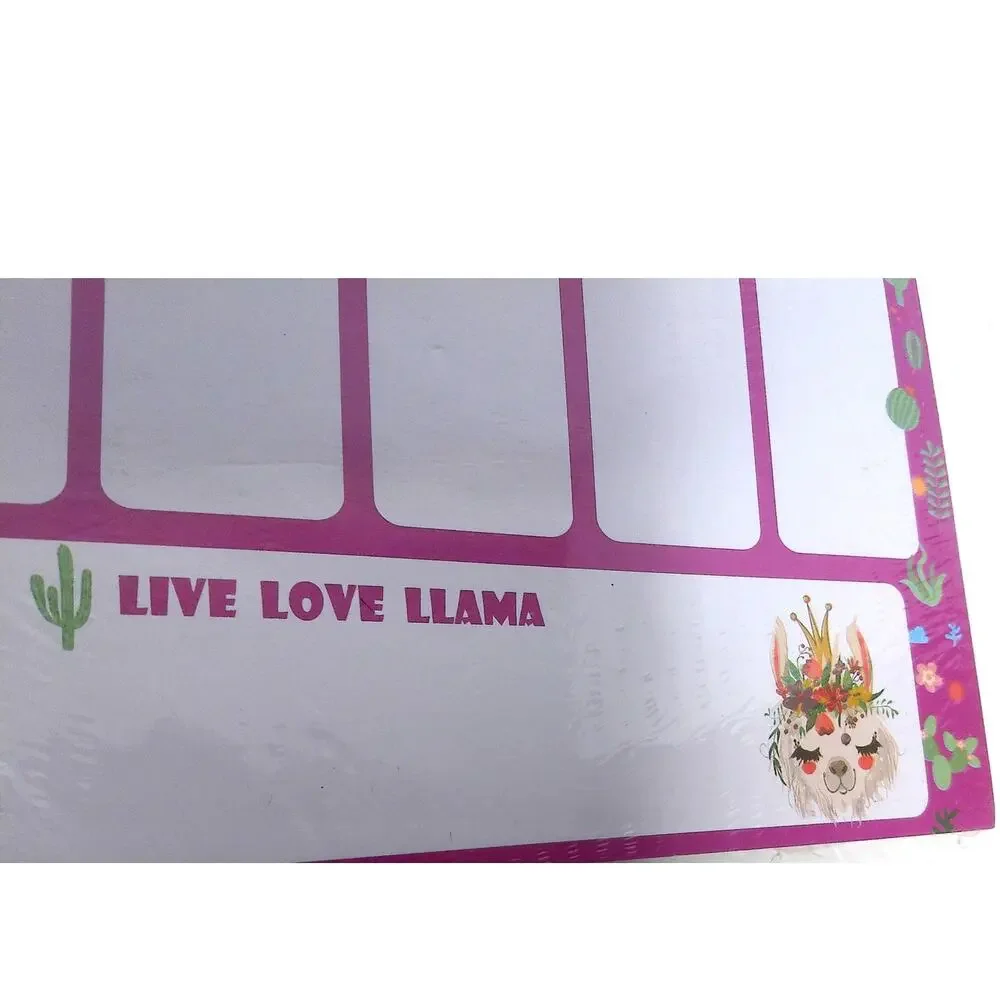 Myxx Live Love Llama Weekly Notepad Calendar Reminder